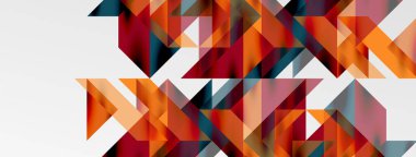 Teknik üstüste binen üçgen elementleri geometrik grafik desen biçimlendirir