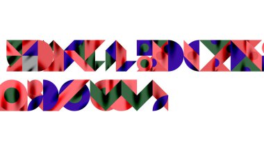 Neo memphis geometrik deseni daireler, kareler ve çizgilerle. Kapaklar, afişler, el ilanları ve posterler ve diğer şablonlar için pop sanatları soyut arka plan