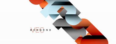 Soyut arkaplan. Siyah gölge çizgileri efektli renkli geometrik eğriler