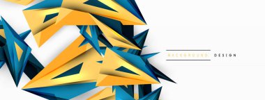 Minimum geometrik soyut arkaplan. Düşük poliamik dinamik üçgen tasarımı. Duvar kağıdı, afiş, arkaplan veya iniş için moda tekno iş şablonu