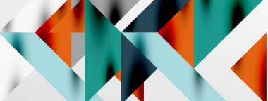 Teknik üstüste binen üçgen elementleri geometrik grafik desen biçimlendirir