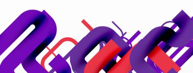 Soyut arkaplan eğrisi çizgileri, minimal geometrik tasarım şablonu