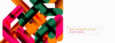 Dinamik renkli satırlar asgari soyut arkaplan