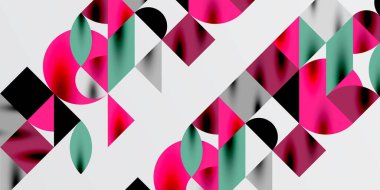 Üçgenler, yuvarlak üçgenler ve tekno sanatın daireleri. Duvar Kağıdı, Sancak, Arkaplan, Kart, Kitap İllüstrasyonu, İniş Sayfası