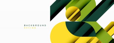 Çember ve çizgi geometrik arka plan. Duvar kağıdı, pankart, arkaplan ya da iniş için çapraz çizgileri olan yuvarlak şekiller