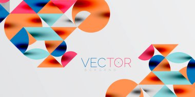 Üçgenler, yuvarlak üçgenler ve tekno sanatın daireleri. Duvar Kağıdı, Sancak, Arkaplan, Kart, Kitap İllüstrasyonu, İniş Sayfası