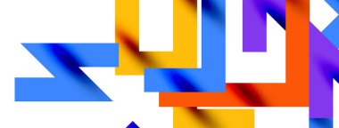 Renkli çizgiler soyut çizgi arkaplanı. Kapaklar, afişler, el ilanları ve posterler ve diğer şablonlar için pop sanatları soyut arka plan