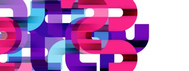 Satırlar, soyut harf tasarım arkaplanı. Duvar kağıdı, bayrak, arkaplan, kart, kitap illüstrasyonu, iniş sayfası için Geometrik vektör ilüstrasyonu