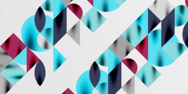 Üçgenler, yuvarlak üçgenler ve tekno sanatın daireleri. Duvar Kağıdı, Sancak, Arkaplan, Kart, Kitap İllüstrasyonu, İniş Sayfası