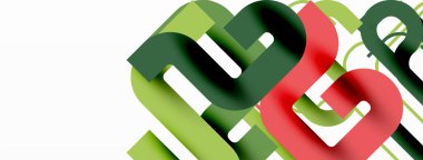 Soyut arkaplan eğrisi çizgileri, minimal geometrik tasarım şablonu