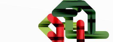 Dinamik renkli satırlar asgari soyut arkaplan