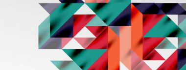 Teknik üstüste binen üçgen elementleri geometrik grafik desen biçimlendirir