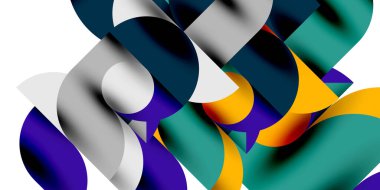 Gölge etkisi parlak daireler ve yuvarlak üçgenler geometrik modern sanat. Duvar Kağıdı, Sancak, Arkaplan, Kart, Kitap İllüstrasyonu, İniş Sayfası