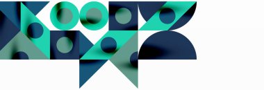 Renkli daireler, çizgiler, oklar, üçgenler ve diğer geometrik şekiller. Duvar Kağıdı, Sancak, Arkaplan, Kart, Kitap İllüstrasyonu, İniş Sayfası