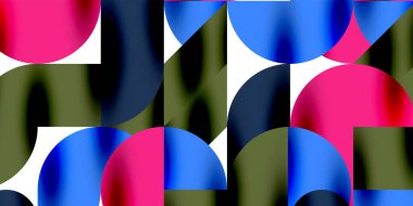 Gölge etkisi parlak daireler ve yuvarlak üçgenler geometrik modern sanat. Duvar Kağıdı, Sancak, Arkaplan, Kart, Kitap İllüstrasyonu, İniş Sayfası