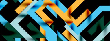 Renkli çizgiler soyut çizgi arkaplanı. Kapaklar, afişler, el ilanları ve posterler ve diğer şablonlar için pop sanatları soyut arka plan