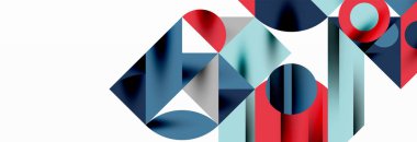 Renkli daireler, çizgiler, oklar, üçgenler ve diğer geometrik şekiller. Duvar Kağıdı, Sancak, Arkaplan, Kart, Kitap İllüstrasyonu, İniş Sayfası