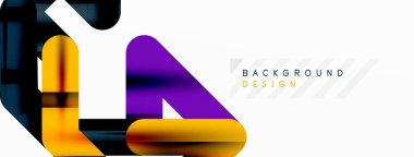 Soyut arkaplan - renkli satır bileşimi. Teknoloji veya iş dijital şablonu