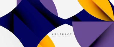 Beyaza asgari geometrik elementler. Yapraklar, yuvarlak üçgenler, yıldızlar.