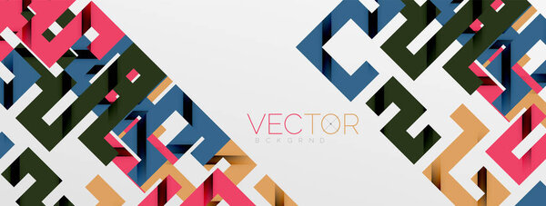 Color bend lines with shadow texture effect. Vector Illustration For Wallpaper, Banner, Background, Card, Book Illustration, landing page