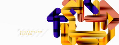 Soyut arkaplan - renkli satır bileşimi. Teknoloji veya iş dijital şablonu