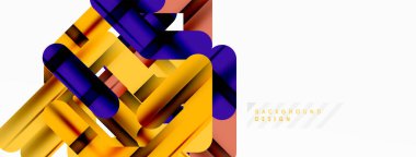 Soyut arkaplan - renkli satır bileşimi. Teknoloji veya iş dijital şablonu