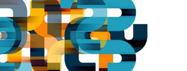 Satırlar, soyut harf tasarım arkaplanı. Duvar kağıdı, bayrak, arkaplan, kart, kitap illüstrasyonu, iniş sayfası için Geometrik vektör ilüstrasyonu