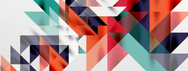 Teknik üstüste binen üçgen elementleri geometrik grafik desen biçimlendirir