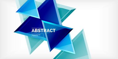 Soyut arkaplan - üç boyutlu renkli üçgenler. Duvar Kağıdı, Sancak, Arkaplan, Kart, Kitap İllüstrasyonu, İniş Sayfası