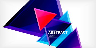 Soyut arkaplan - parlak üçgenler. Duvar Kağıdı, Sancak, Arkaplan, Kart, Kitap İllüstrasyonu, İniş Sayfası