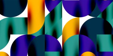 Gölge etkisi parlak daireler ve yuvarlak üçgenler geometrik modern sanat. Duvar Kağıdı, Sancak, Arkaplan, Kart, Kitap İllüstrasyonu, İniş Sayfası