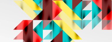 Teknik üstüste binen üçgen elementleri geometrik grafik desen biçimlendirir