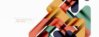 Soyut arkaplan - renkli satır bileşimi. Teknoloji veya iş dijital şablonu