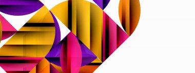 Çemberler ve yuvarlak şekiller geometrik minimum arkaplan