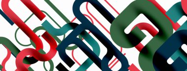 Soyut arkaplan eğrisi çizgileri, minimal geometrik tasarım şablonu