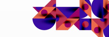 Renkli daireler, çizgiler, oklar, üçgenler ve diğer geometrik şekiller. Duvar Kağıdı, Sancak, Arkaplan, Kart, Kitap İllüstrasyonu, İniş Sayfası