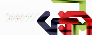 Soyut arkaplan - renkli satır bileşimi. Teknoloji veya iş dijital şablonu