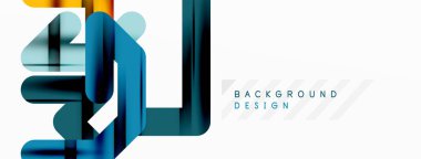 Soyut arkaplan - renkli satır bileşimi. Teknoloji veya iş dijital şablonu