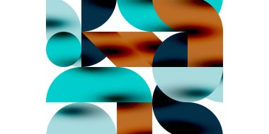 Gölge etkisi parlak daireler ve yuvarlak üçgenler geometrik modern sanat. Duvar Kağıdı, Sancak, Arkaplan, Kart, Kitap İllüstrasyonu, İniş Sayfası