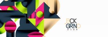 Renkli daireler, çizgiler, oklar, üçgenler ve diğer geometrik şekiller. Duvar Kağıdı, Sancak, Arkaplan, Kart, Kitap İllüstrasyonu, İniş Sayfası