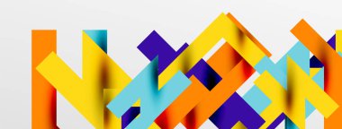 Renkli çizgiler soyut çizgi arkaplanı. Kapaklar, afişler, el ilanları ve posterler ve diğer şablonlar için pop sanatları soyut arka plan