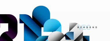 Soyut arkaplan. Siyah gölge çizgileri efektli renkli geometrik eğriler