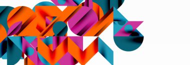 Moda üçgen çizgileri, yuvarlak elementler ve daireler. Duvar Kağıdı, Sancak, Arkaplan, Kart, Kitap İllüstrasyonu, İniş Sayfası