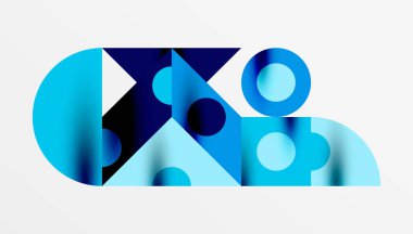 Renkli üçgenler kare geometrik tasarımı daire içine alır. Duvar kağıdı, afiş, arkaplan, kart, kitap illüstrasyonu, iniş sayfası için soyut arkaplan