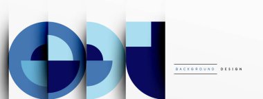 Geometrik tasarım soyut arkaplan - dairelerin kareleri