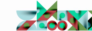 Renkli daireler, çizgiler, oklar, üçgenler ve diğer geometrik şekiller. Duvar Kağıdı, Sancak, Arkaplan, Kart, Kitap İllüstrasyonu, İniş Sayfası