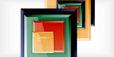 Yansımaları olan renkli kareler soyut arkaplan tasarımı. Duvar Kağıdı, Sancak, Arkaplan, Kart, Kitap İllüstrasyonu, İniş Sayfası