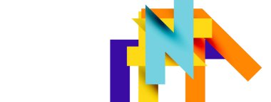 Renkli çizgiler soyut çizgi arkaplanı. Kapaklar, afişler, el ilanları ve posterler ve diğer şablonlar için pop sanatları soyut arka plan