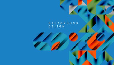 Neo memphis geometrik deseni daireler, kareler ve çizgilerle. Kapaklar, afişler, el ilanları ve posterler ve diğer şablonlar için pop sanatları soyut arka plan