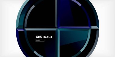 Soyut arkaplan - daireler ve üç boyutlu üçgenler. Duvar Kağıdı, Sancak, Arkaplan, Kart, Kitap İllüstrasyonu, İniş Sayfası